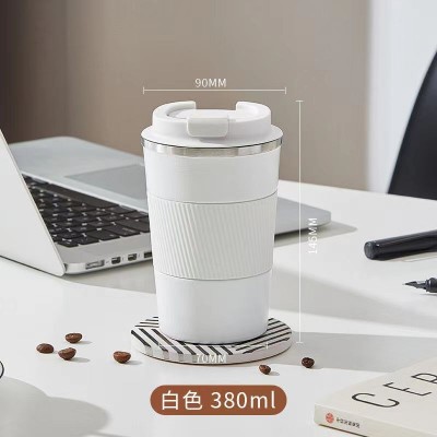 304不锈钢真空保温杯带杯套三代不锈钢咖啡杯礼品水杯女士图3