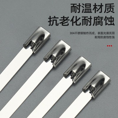304不锈钢扎带盘带电线杆抱箍标志打包带耐高温金属绑带50条1包图3