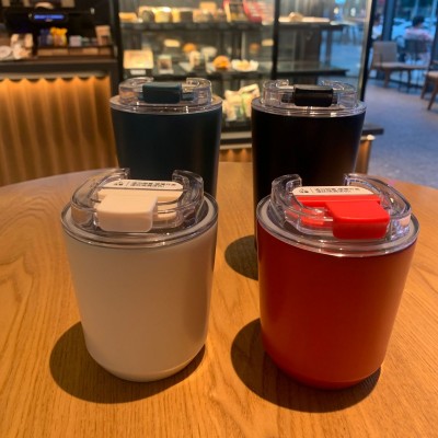 简约304不锈钢咖啡保温杯高颜值小水杯办公车载随行杯迷你保温杯
