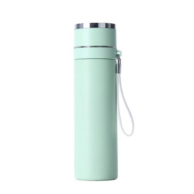 速开保温杯不锈钢茶水分离一键开盖水杯礼品商务茶水分离杯泡茶杯图5