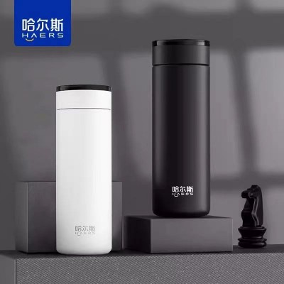 哈尔斯保温杯男316不锈钢便携水杯商务刻字泡茶杯子新款商务礼品图4