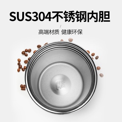 简约二代咖啡杯304不锈钢保温杯便携车载随手杯商务礼品杯印logo图3