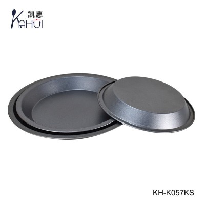 不锈钢披萨盘不粘烤盘戚风蛋糕模具面包烘焙用具圆形凉皮盘牛排盘图5