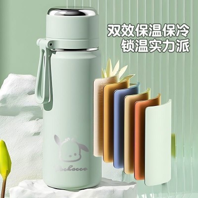 简约保温杯女生316不锈钢学生上学专用可爱泡茶水杯活动礼品杯子图5