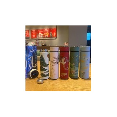 304商务不锈钢温度显示温控智能保温杯批发测温直身杯子礼品水杯图4