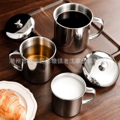 304不锈钢幼儿园儿童口杯带盖水杯大容量食堂专用定制一二两水杯图5