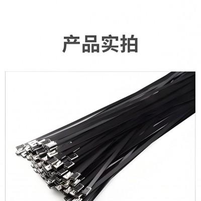 304不锈钢自锁式包塑不锈钢扎带金属船用固定不锈钢捆绑扎带线束图4