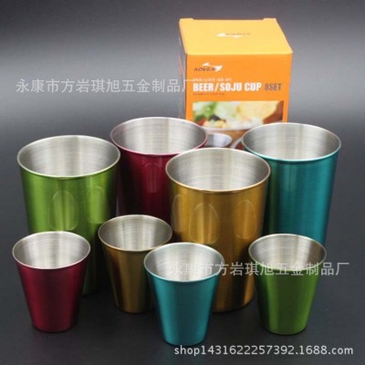 各容量颜色不锈钢酒杯图2