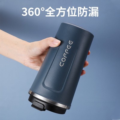 新款304不锈钢咖啡杯便携式车载双层真空咖啡杯保温杯礼品杯图4