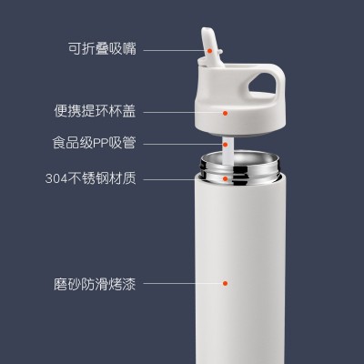 不锈钢保温杯高颜值咖啡杯水杯男女广告礼品茶杯图2