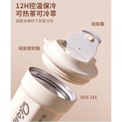 新款可乐咖啡杯双层316不绣钢保温杯户外车载杯礼品广告杯批发图4