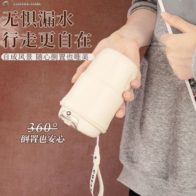 新款咖啡杯316不锈钢保温杯随手高颜值时尚便携随行情侣水杯批发图2