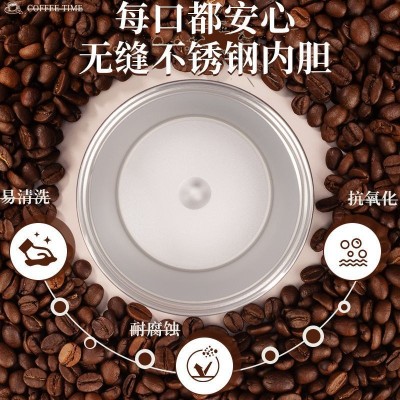 新款咖啡杯316不锈钢保温杯随手高颜值时尚便携随行情侣水杯批发图3