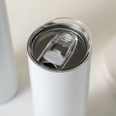 20oz不锈钢热升华直身杯双层直筒保温吸管杯转印涂层30oz汽车杯图4