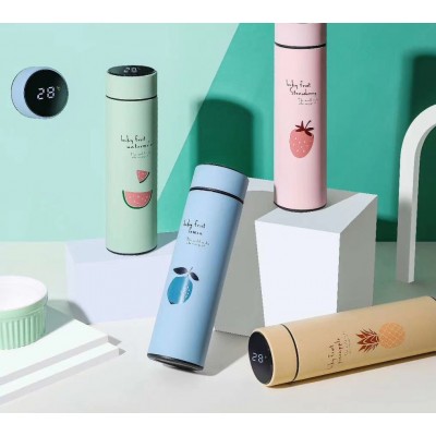智能温显保温杯304不锈钢商务便携温度礼品直身杯保温壶厂家批发图2