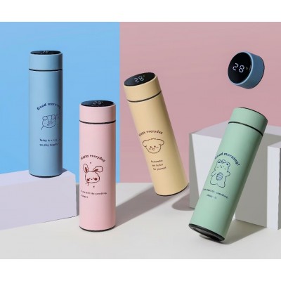 智能温显保温杯304不锈钢商务便携温度礼品直身杯保温壶厂家批发图3