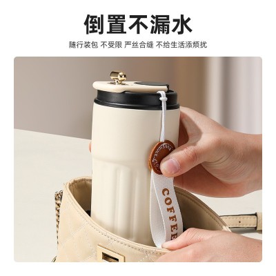 跨境新款智能温度显示咖啡杯316不锈钢保温杯高颜值商务礼品杯子图2