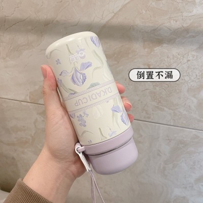 便携316不锈钢保温杯匡迪高颜值随手杯3D立体浮雕礼品杯学生水杯图5