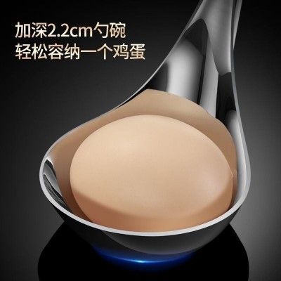 不锈钢汤勺 家用大号盛汤加厚公用勺子长柄粥勺稀饭勺分餐汤匙图4