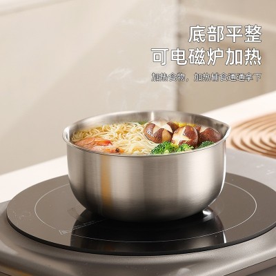 不锈钢碗304食品级家用厨房沥水盆洗菜盆沥水篮洗菜碗图4