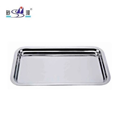 商用不锈钢镜面方盘1.5mm加厚展示盘商超货架适用多用途餐盘图5