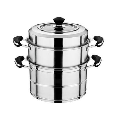 宽边复底二/三层蒸锅图3