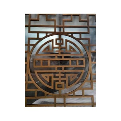 铜钱不锈钢屏风